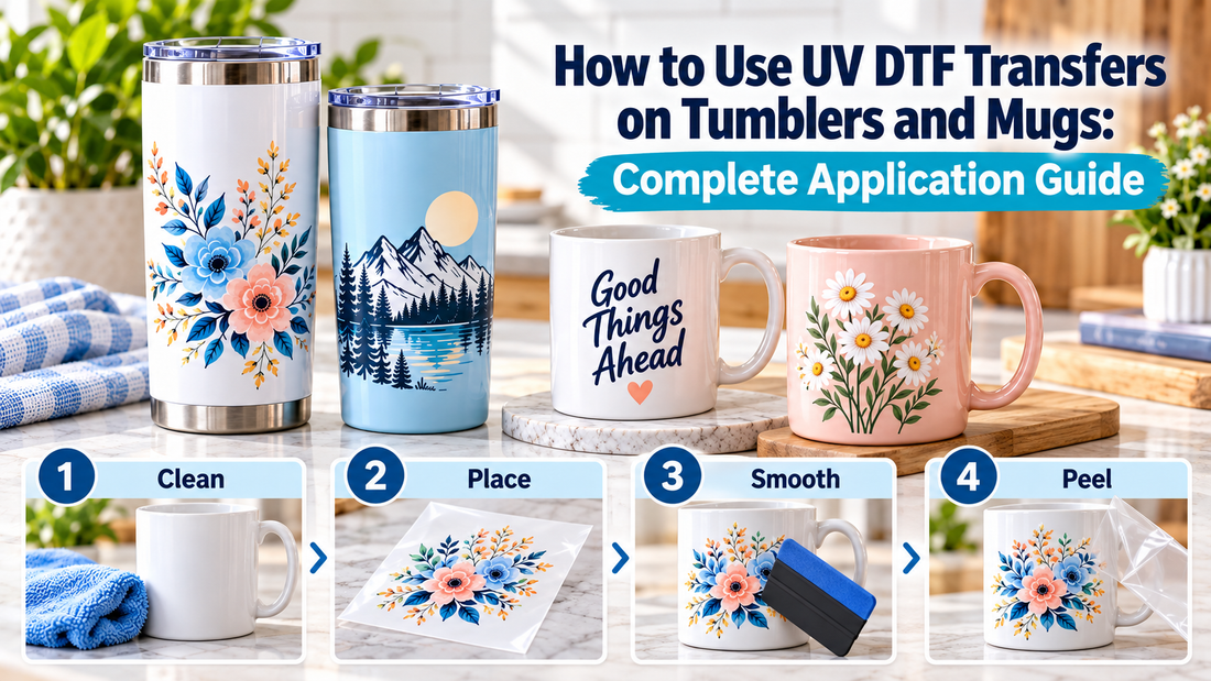 UV DTF Transfers for Tumblers and Mugs