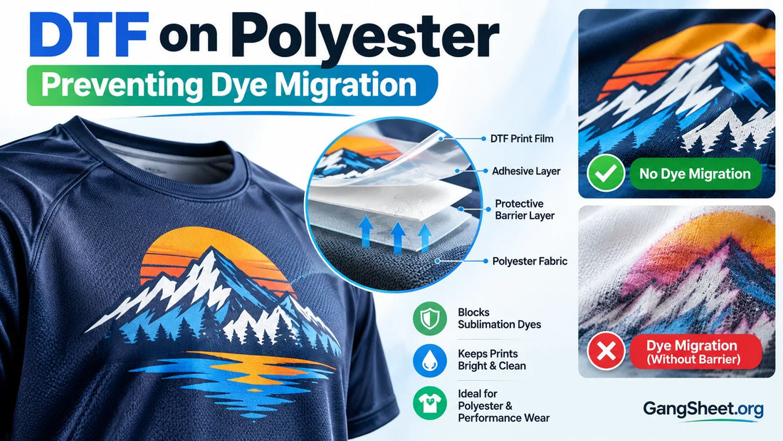 DTF on Polyester: Preventing Dye Migration